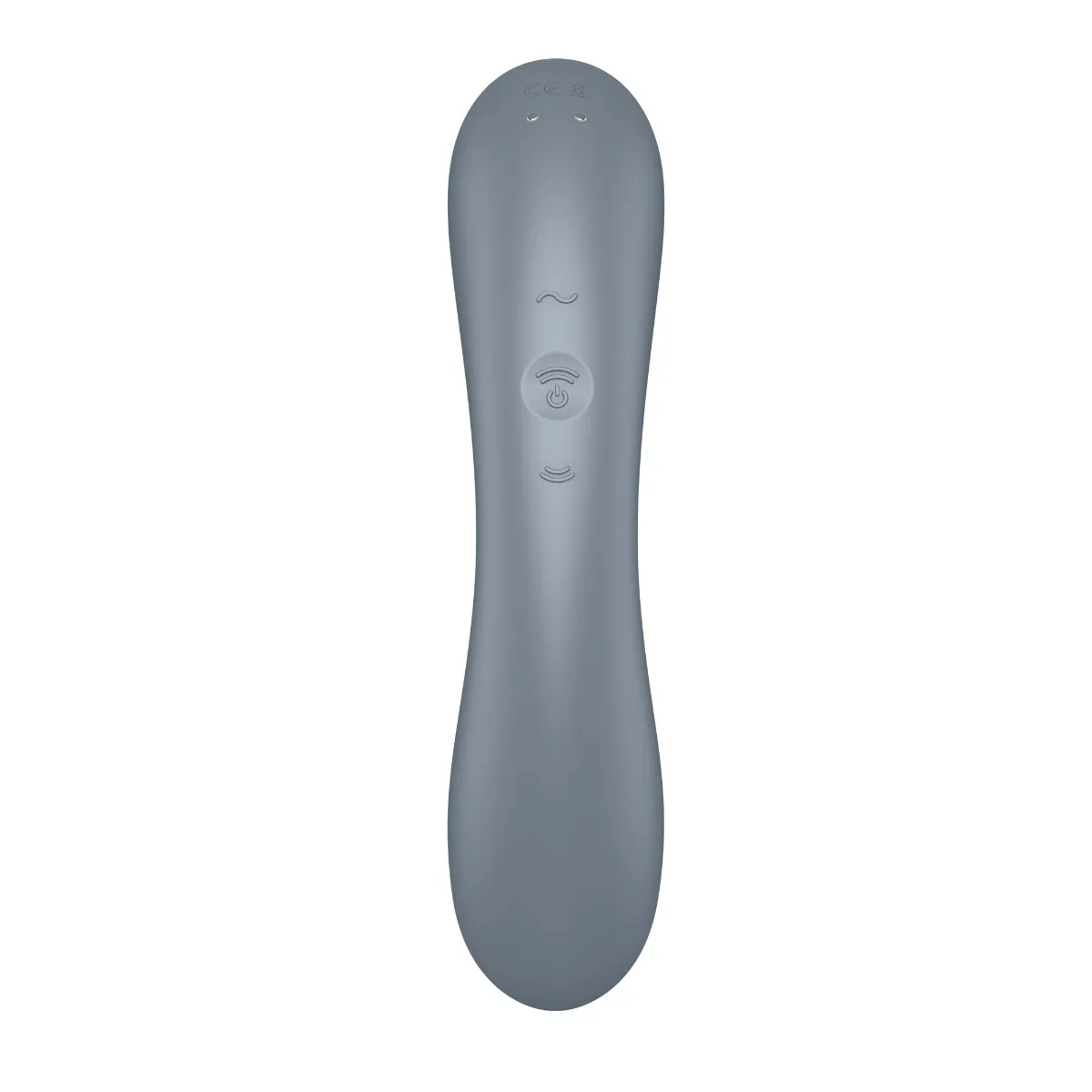 Вакуумний стимулятор клітора з вібрацією Satisfyer Curvy Trinity 1 (сірий)