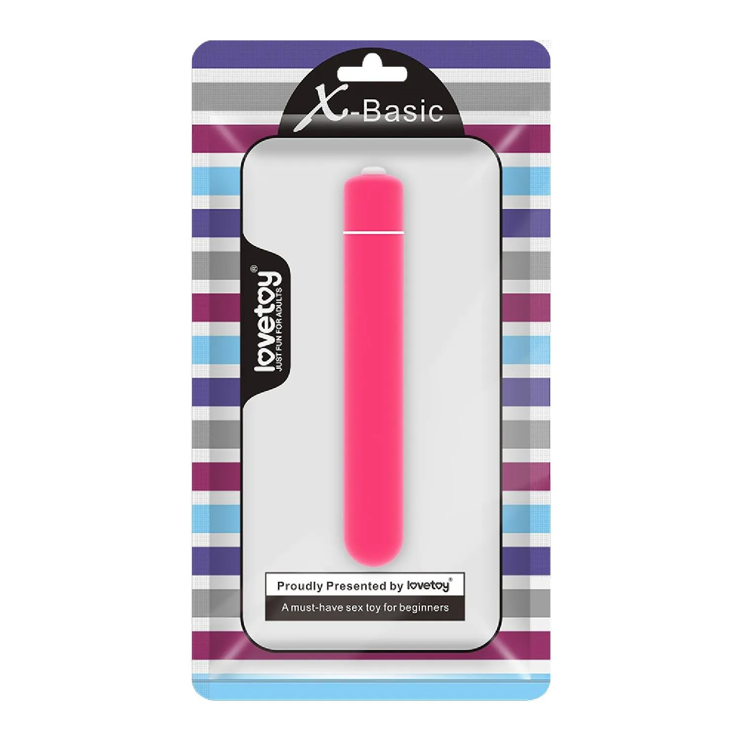 Вибратор LoveToy X-Basic, 13 см (фуксия)