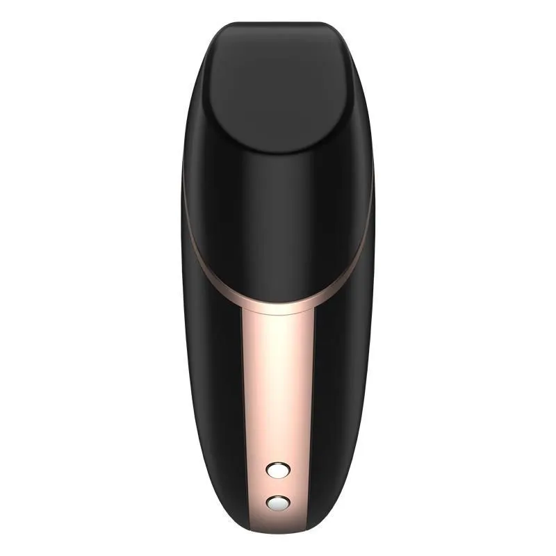 Вакуумний стимулятор клітора з вібрацією Satisfyer Love Triangle (чорний)