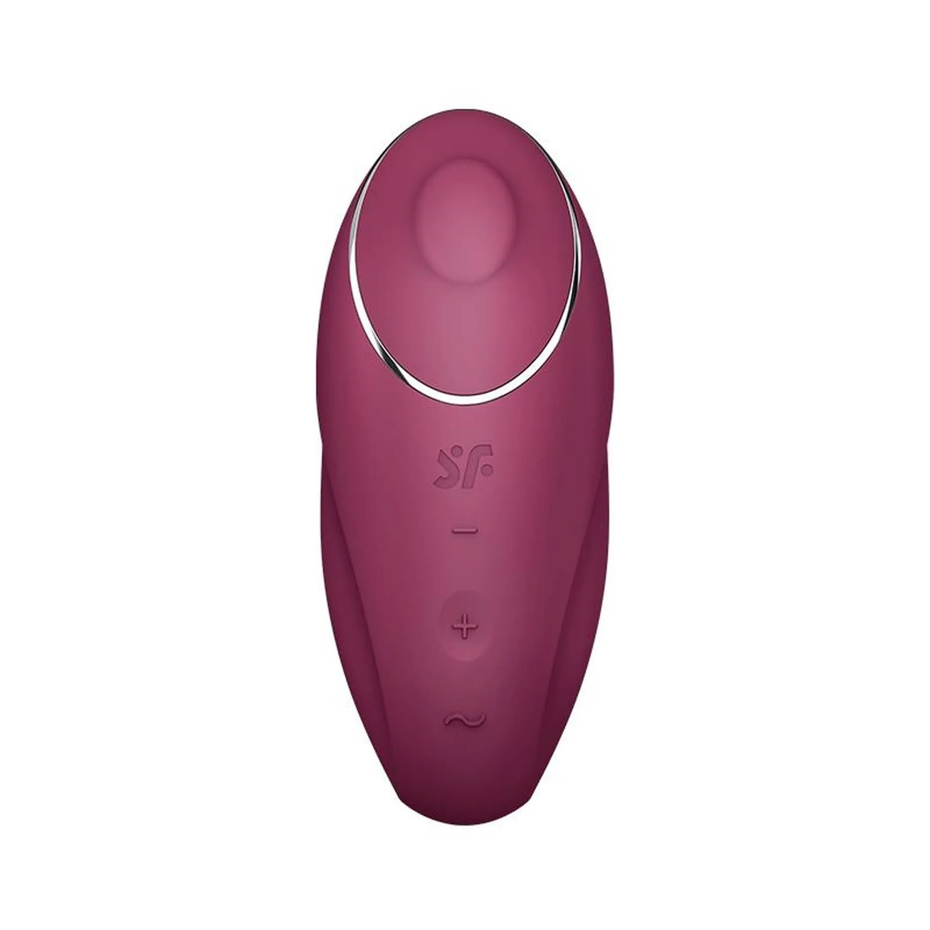Вібратор для клітора Satisfyer Tap & Climax 1, 11 см (бордовий)