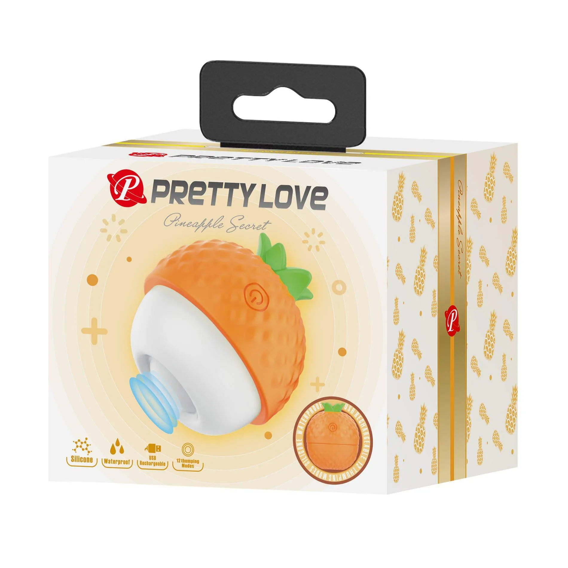 Стимулятор для клитора Pretty Love Pineapple Secret (оранжевый)