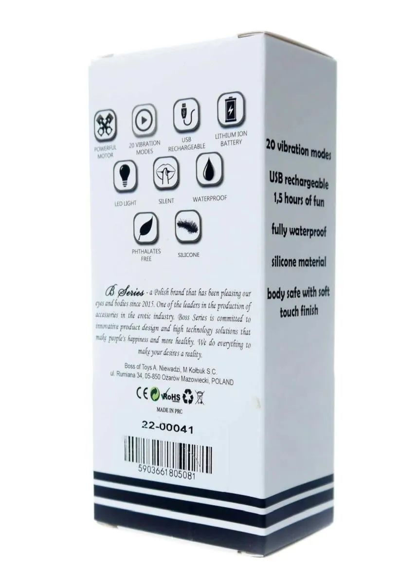 Вібромасажер Boss Series Rechargeable, 11 см (блакитний)
