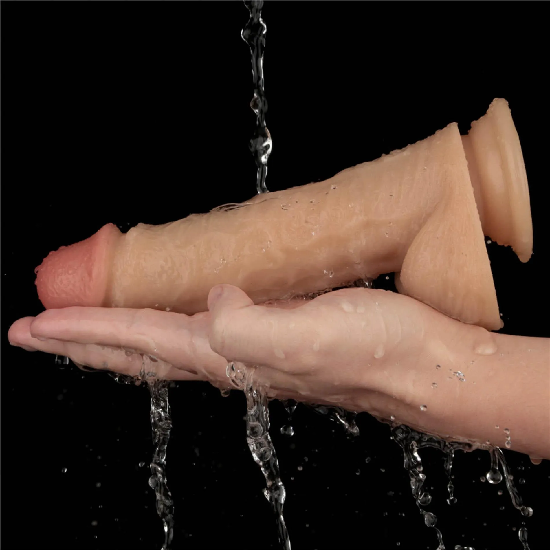 Вибратор Lovetoy Power Basics Cock 8'', 20.3 см (телесный)