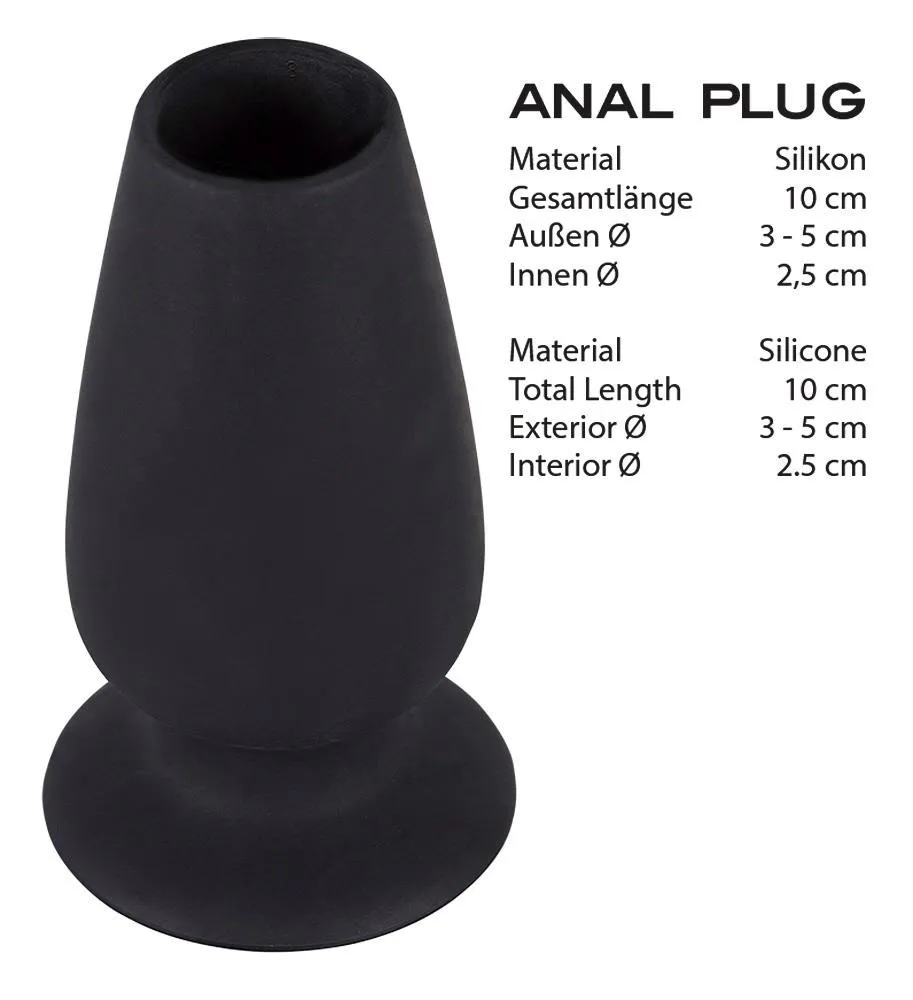 Orion Lust Tunnel Plug - Tunel analny, Czarny, 10 cm