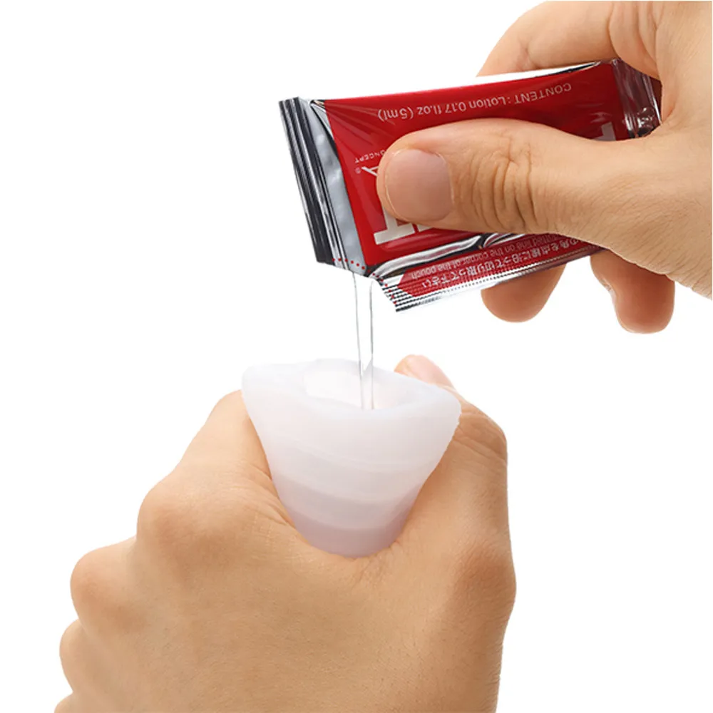 Tenga Pocket Block Edge - Masturbator, Biały, 8 cm