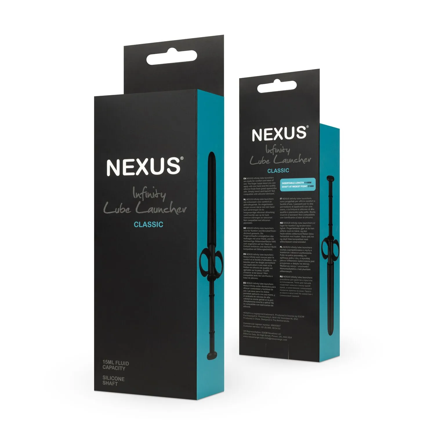 Nexus Infinity Lube Launcher Classic - Strzykawka do lubrykantu, Czarny, 17 cm