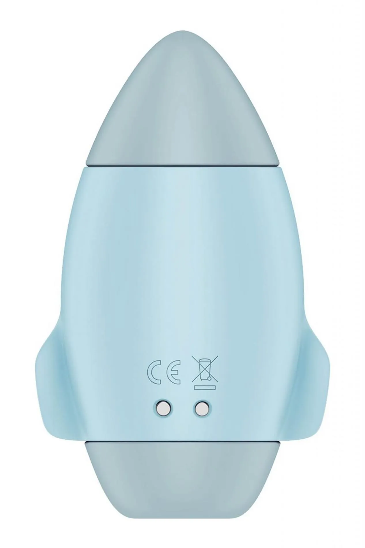 Вакуумный стимулятор клитора с вибрацией Satisfyer Mission Control (голубой)