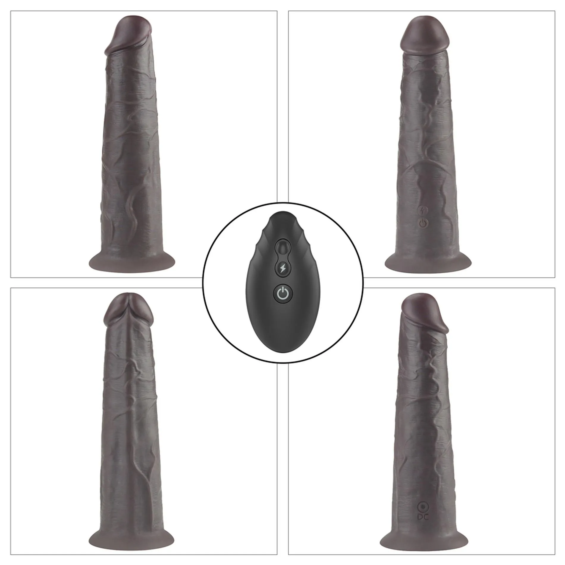 Вібратор Lovetoy Dual-Layered Silicone Nature Cock 8.0'', 20.5 см (чорний)