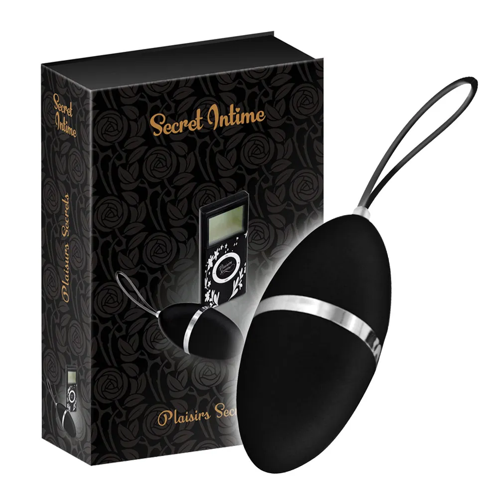 Виброяйцо Secret Intime Plaisirs Secrets, 7.9 см (черный)