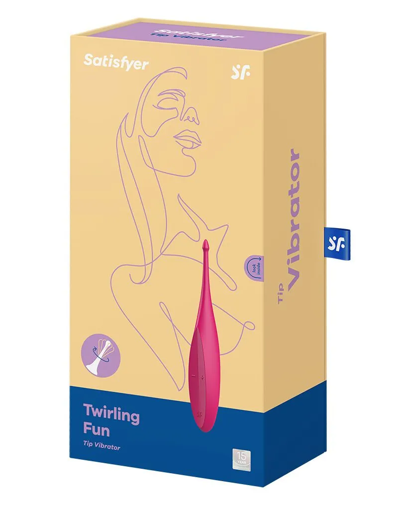 Вибратор для клитора Satisfyer Twirling Fun, 17,5 см (розовый)