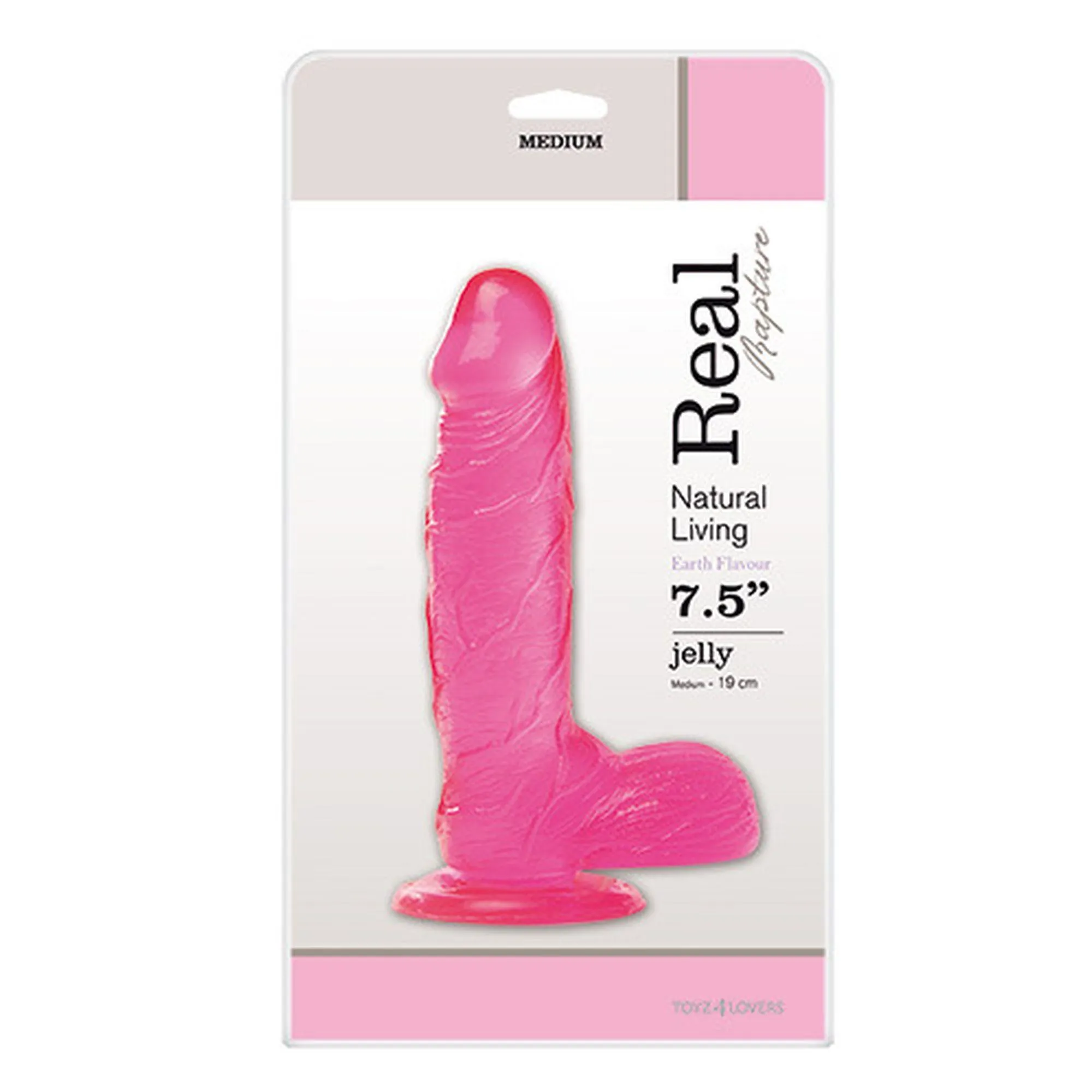 Фалоімітатор Real Rapture 7.5", 19 см (рожевий)