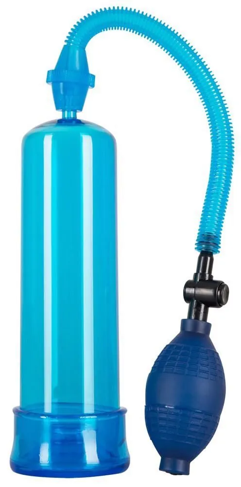 Bang Bang Penis Pump - Pompa próżniowa, Niebieski, 20 cm