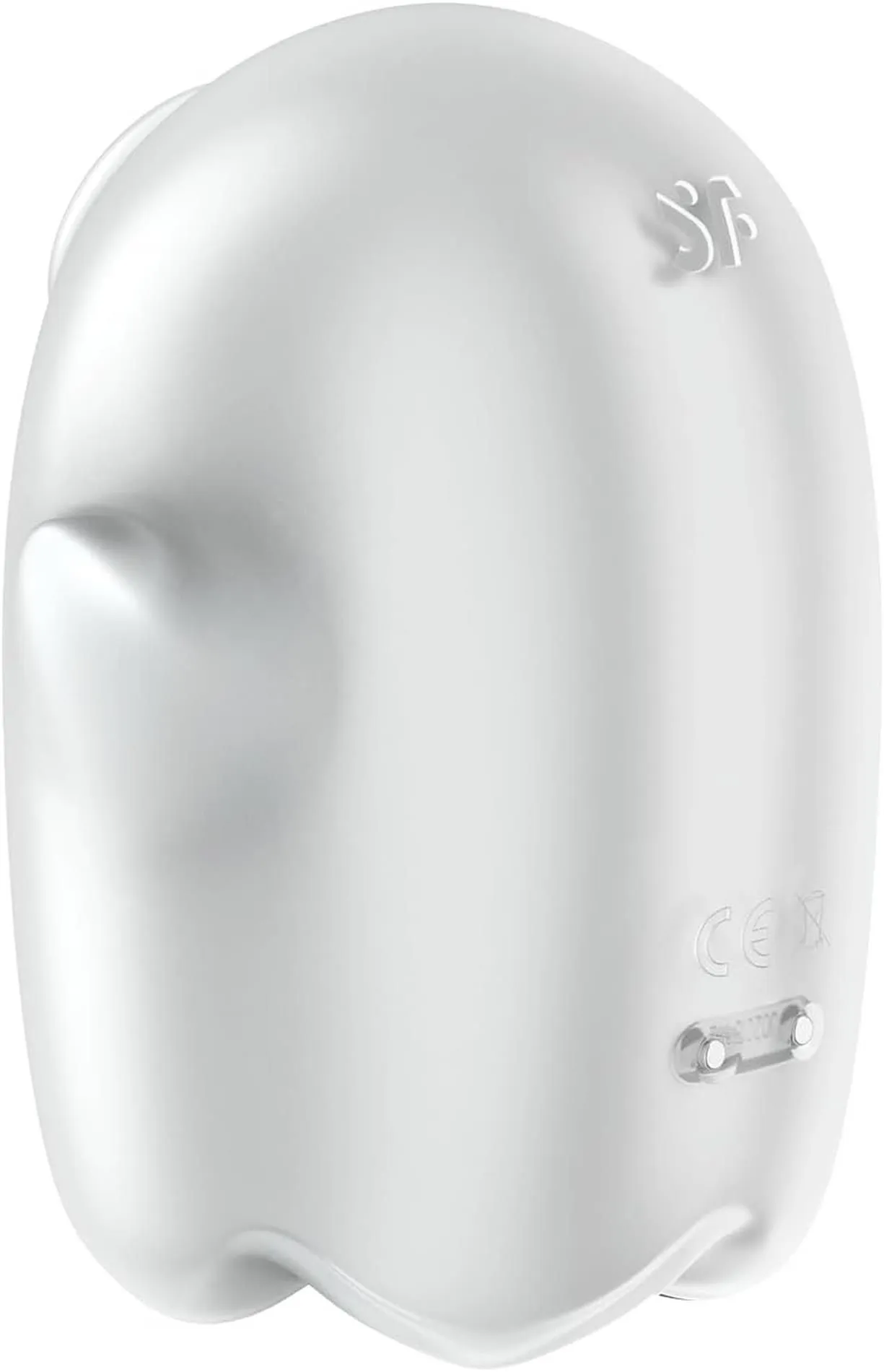 Вакуумний кліторальний стимулятор з вібрацією Satisfyer Glowing Ghost (білий)