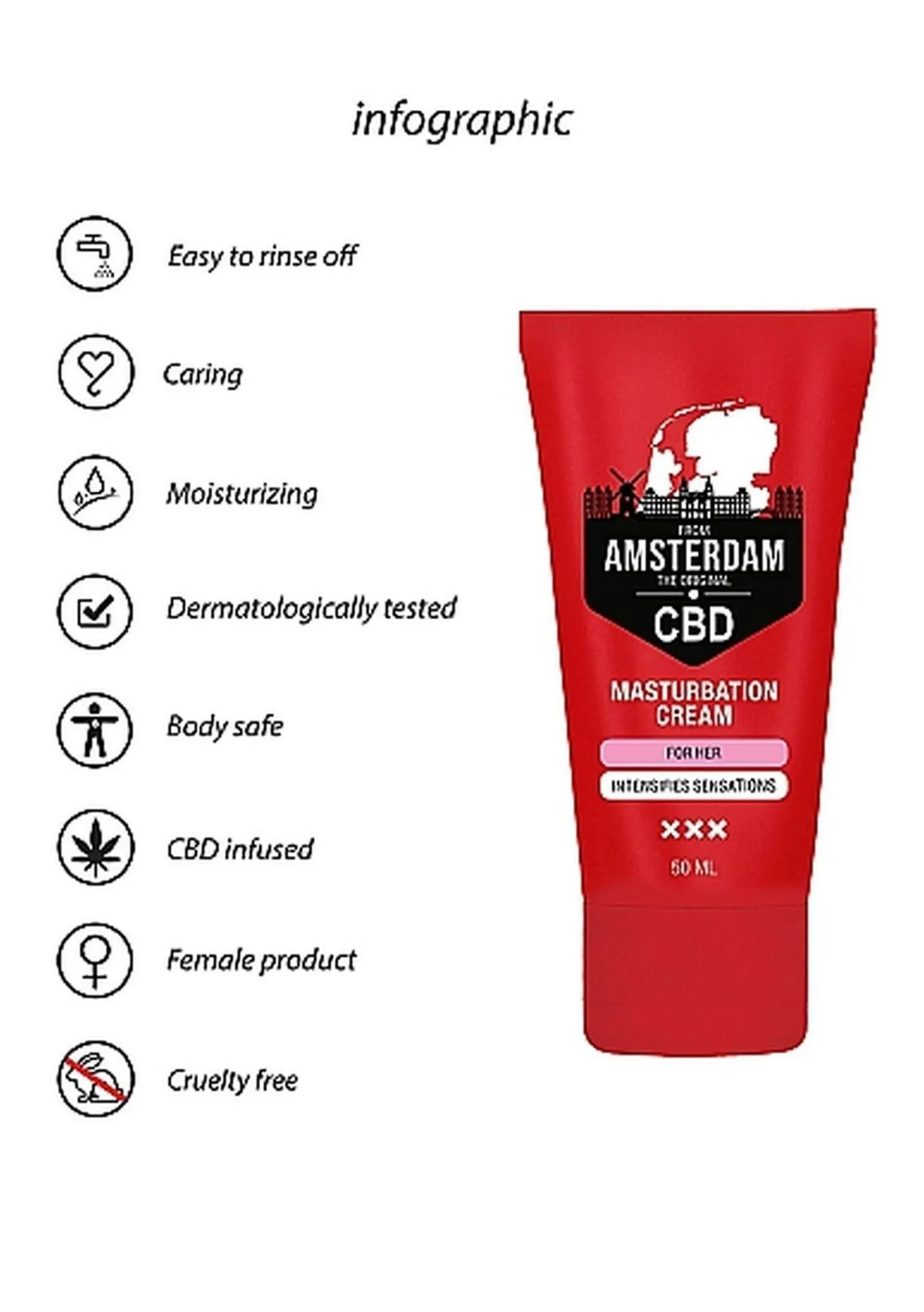 Крем Pharmquests Shots CBD Skin Care Cream, 50 мл