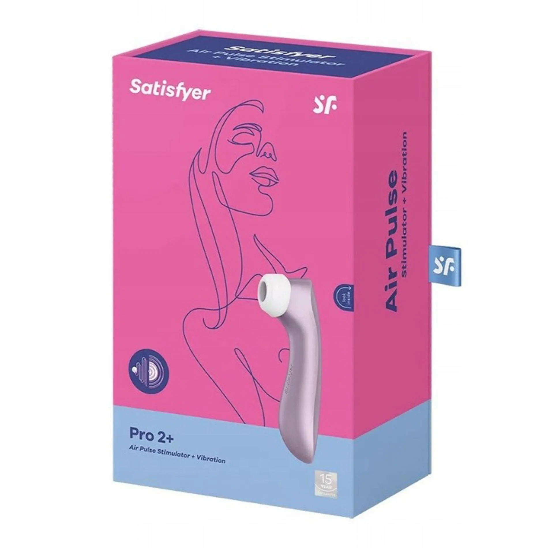 Вакуумний кліторальний стимулятор з вібрацією Satisfyer Pro 2+ (фіолетовий)