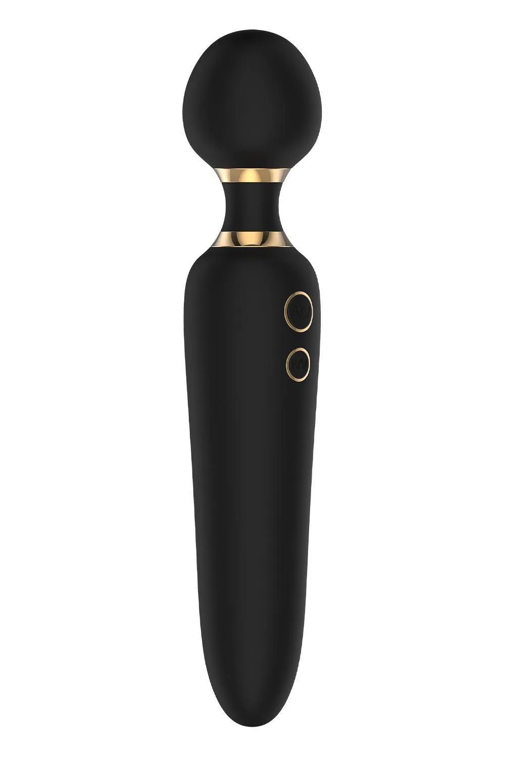 Dreamtoys Elite Dual Wand Vibe - Wibromasażer, Czarny, 23 cm
