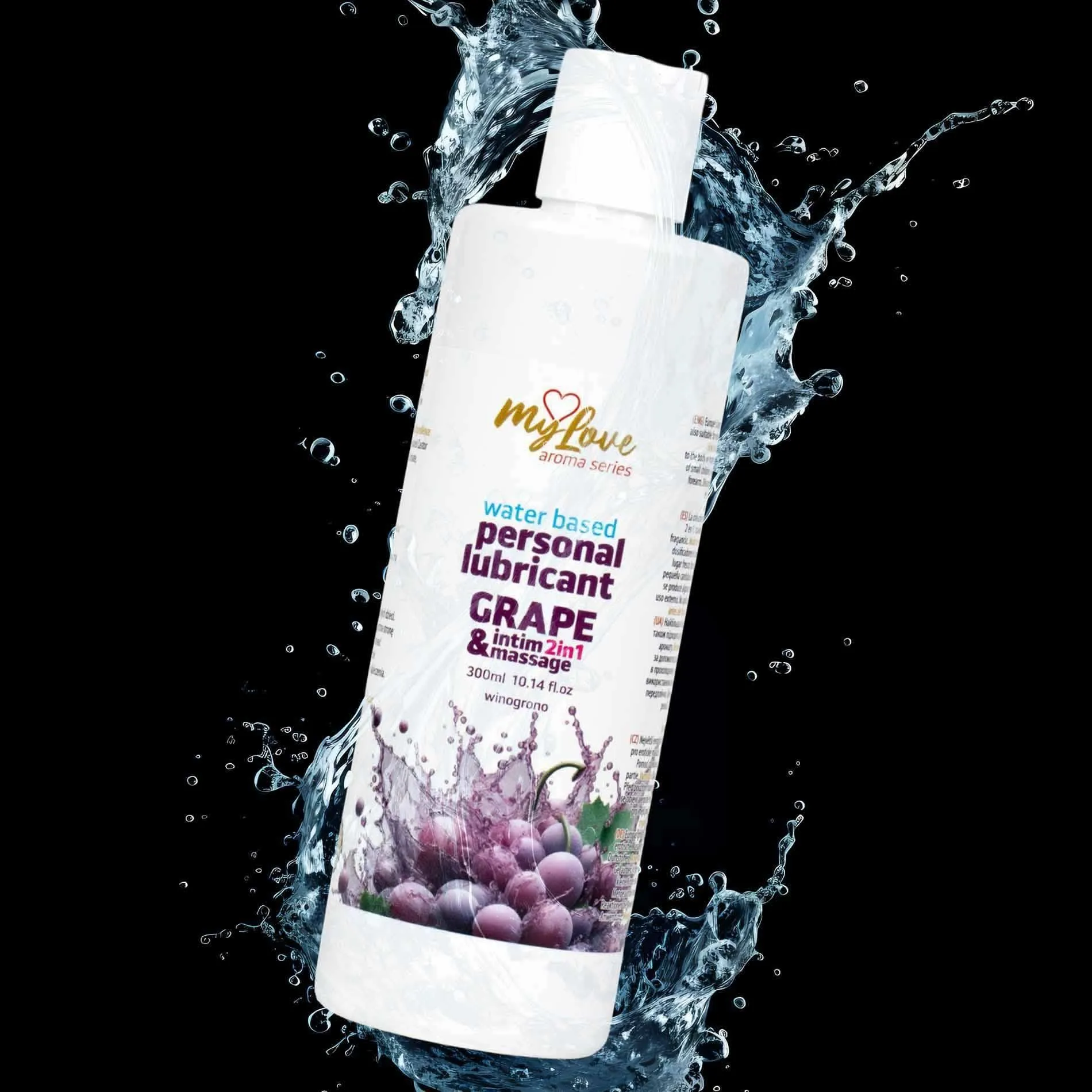 MyLove Aroma Series Intim&Massage 2in1 Grape - Lubrykant, Winogrono, 300 ml