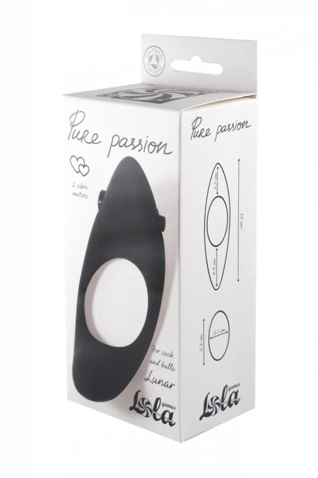 Эрекционное кольцо Lola Games Moon Cock Ring, 13 см (черный)