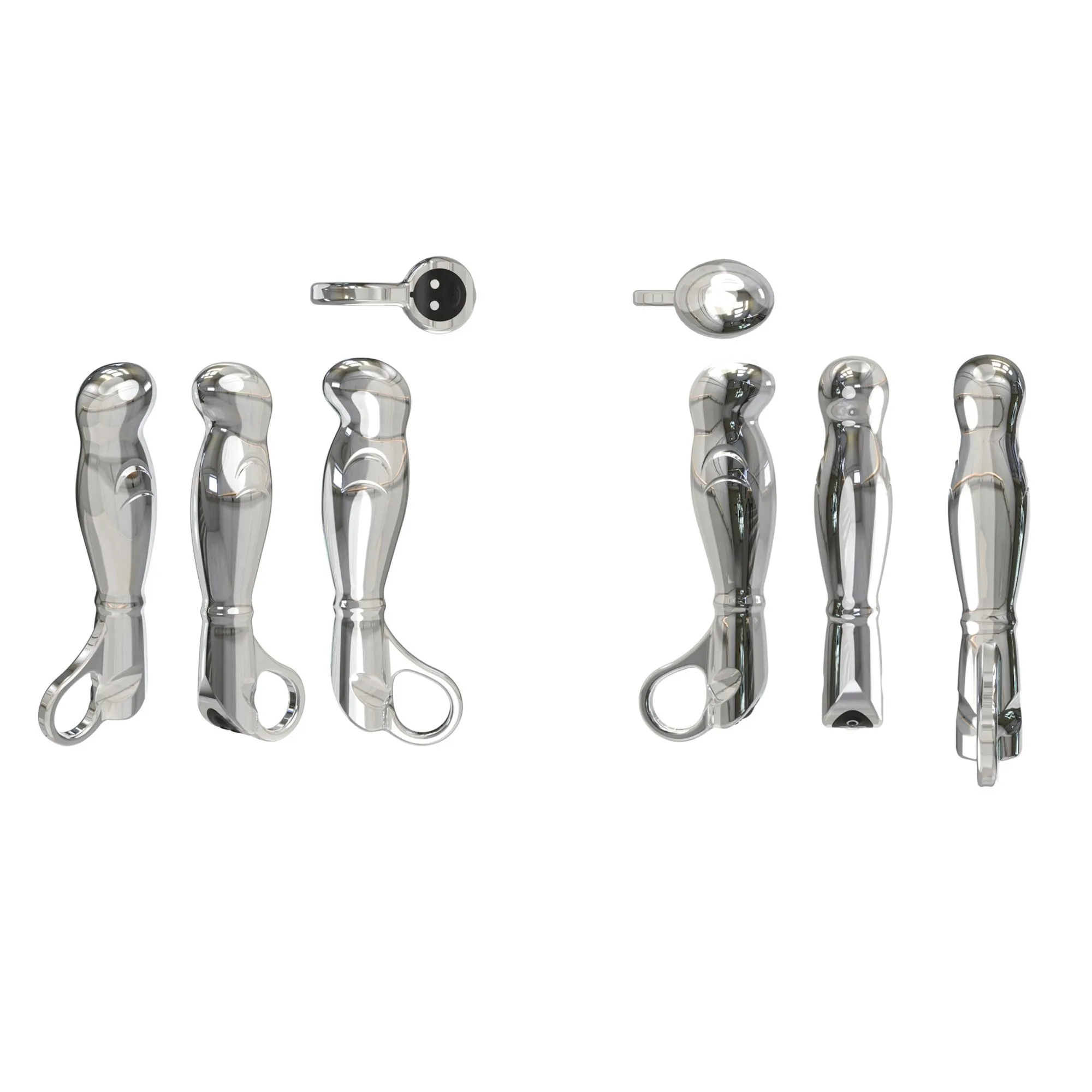 Nexus Fortis - Stymulator prostaty, Srebro, 15 cm