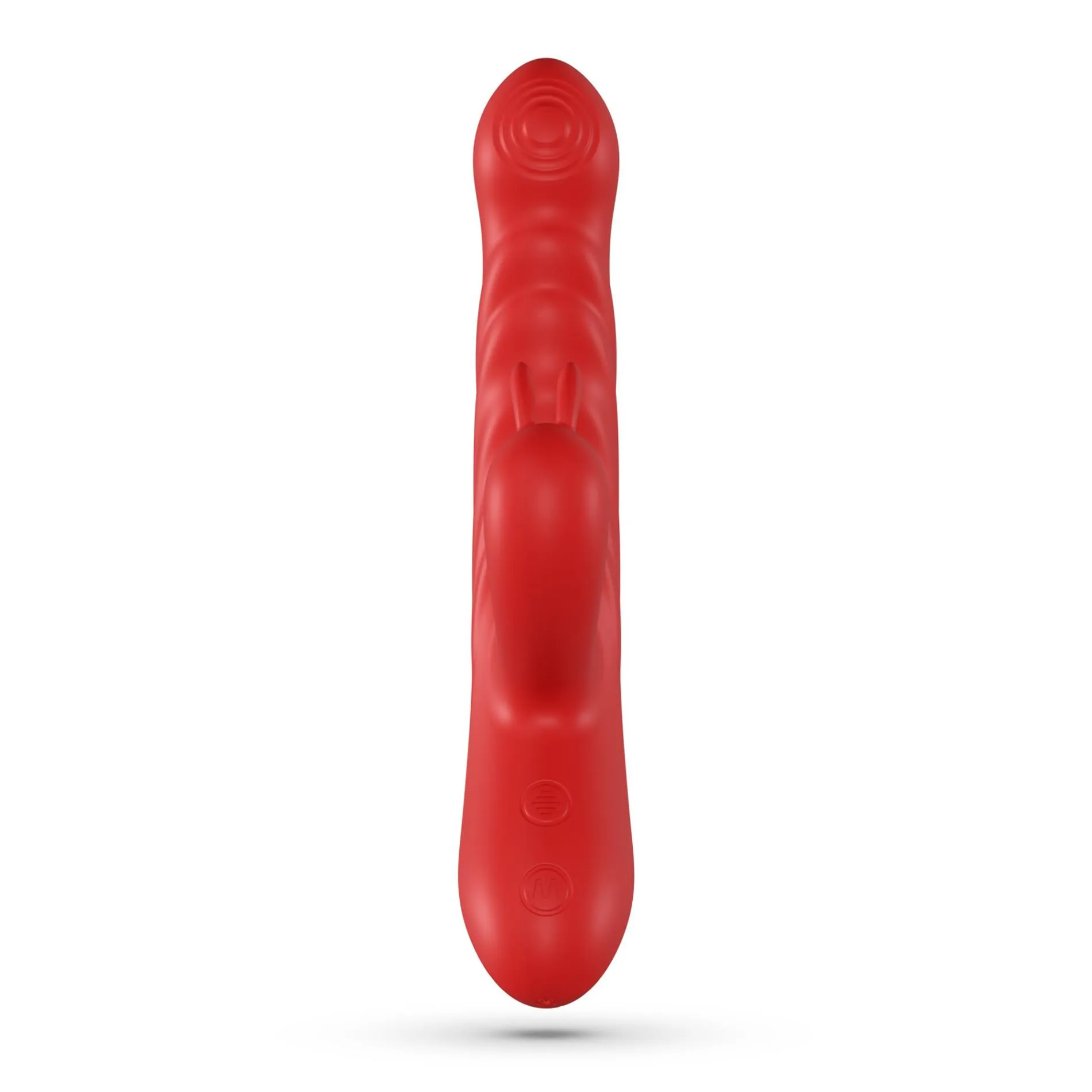Вибратор-кролик Crushious Lapin Thrusting, 21.5 см (красный)