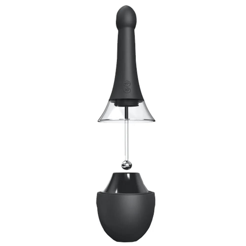 Dorcel Douche Mate Pro - Automatyczny prysznic analny z wibracjami, Czarny, 24.7 cm, 200 ml