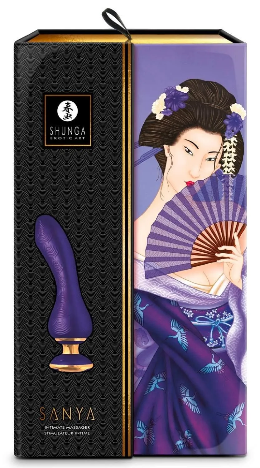Shunga Sanya Intimate - Wibrator, Fioletowy, 18, 5 cm