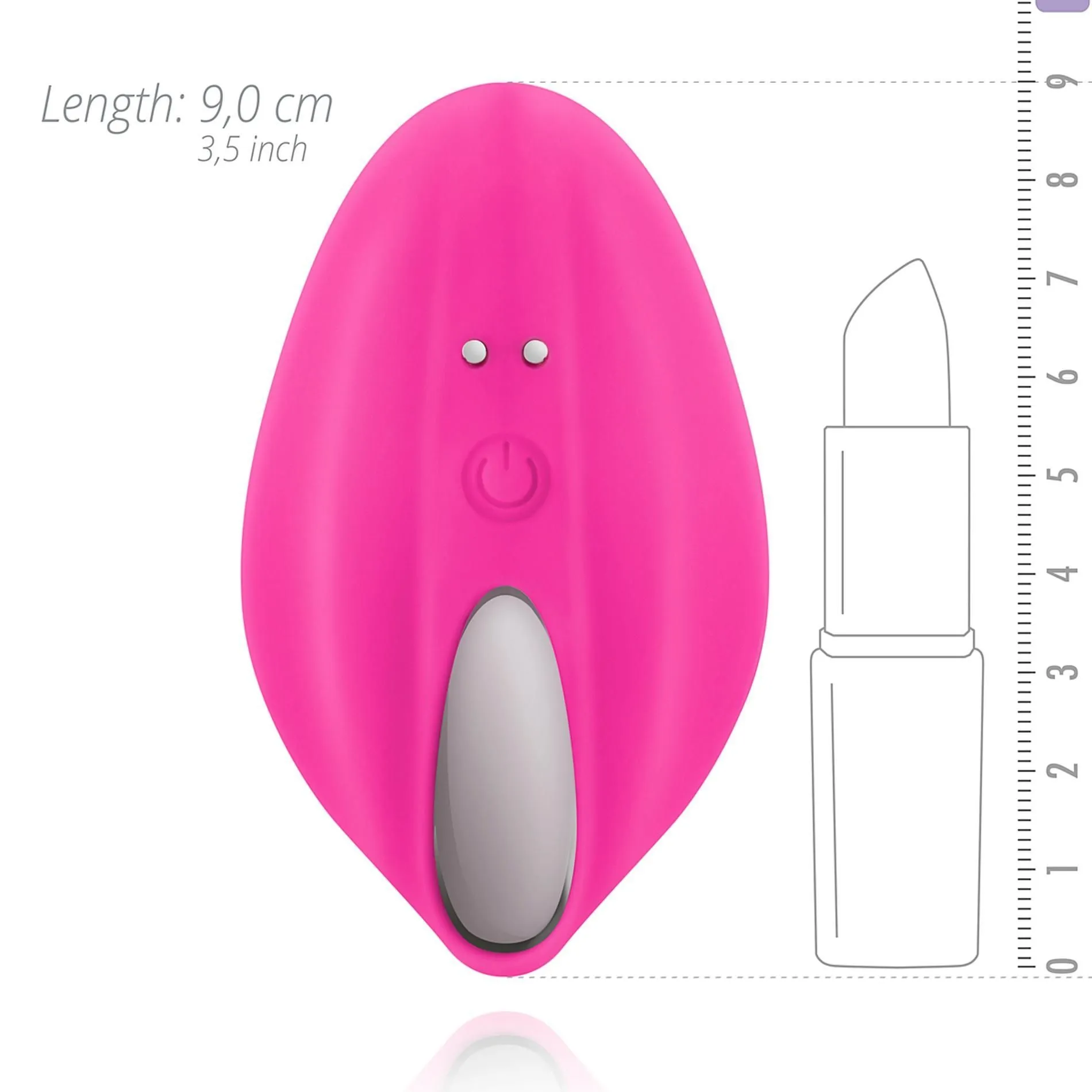 Teazers With Remote Control - Mini-wibrator, Różowy, 9 cm