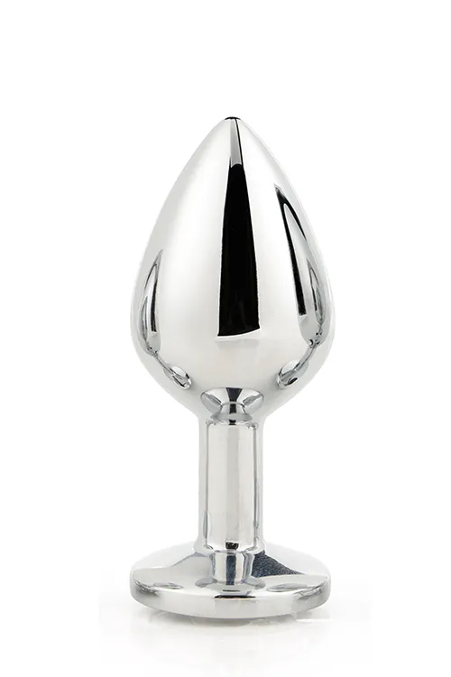 Dream Toys Gleaming Love Silver Plug Medium - Korek analny, Srebro, 8, 3 cm