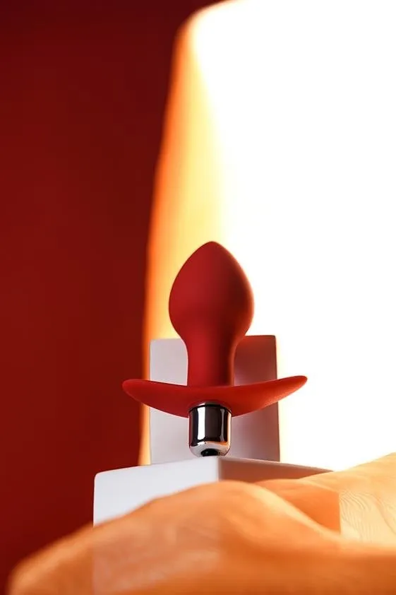 Анальная пробка ToDo Anal Vibro Plug Glam, 9.7 см (красный)