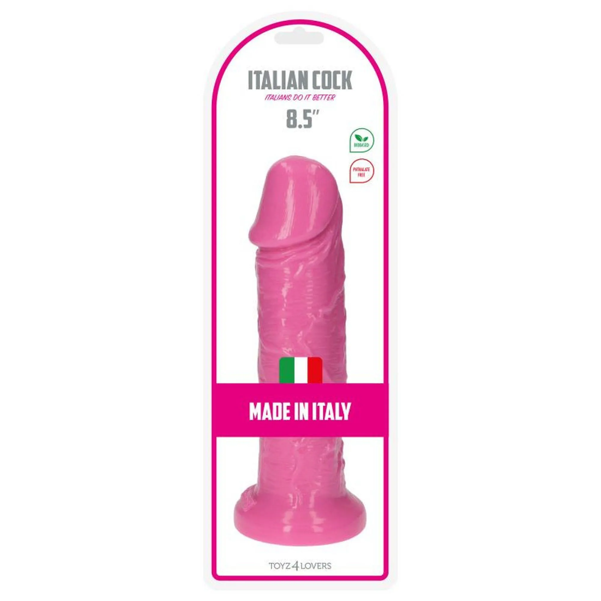 Toyz4lovers Italian Cock 8, 5" - Dildo, Różowy, 22 cm