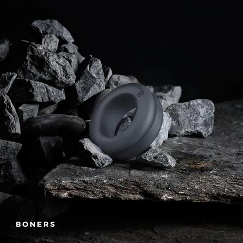 Эрекционное кольцо Boners Double, 5,2 см (серый)