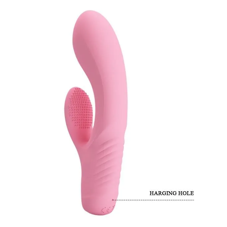Вібратор-кролик Pretty Love Tim Vibrator Light, 15.5 см (рожевий)