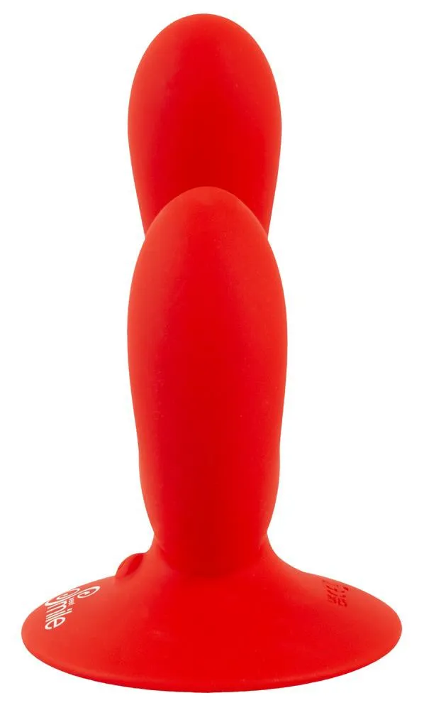 Sweet Smile Dual - Wibrator, Czerwony, 15 cm