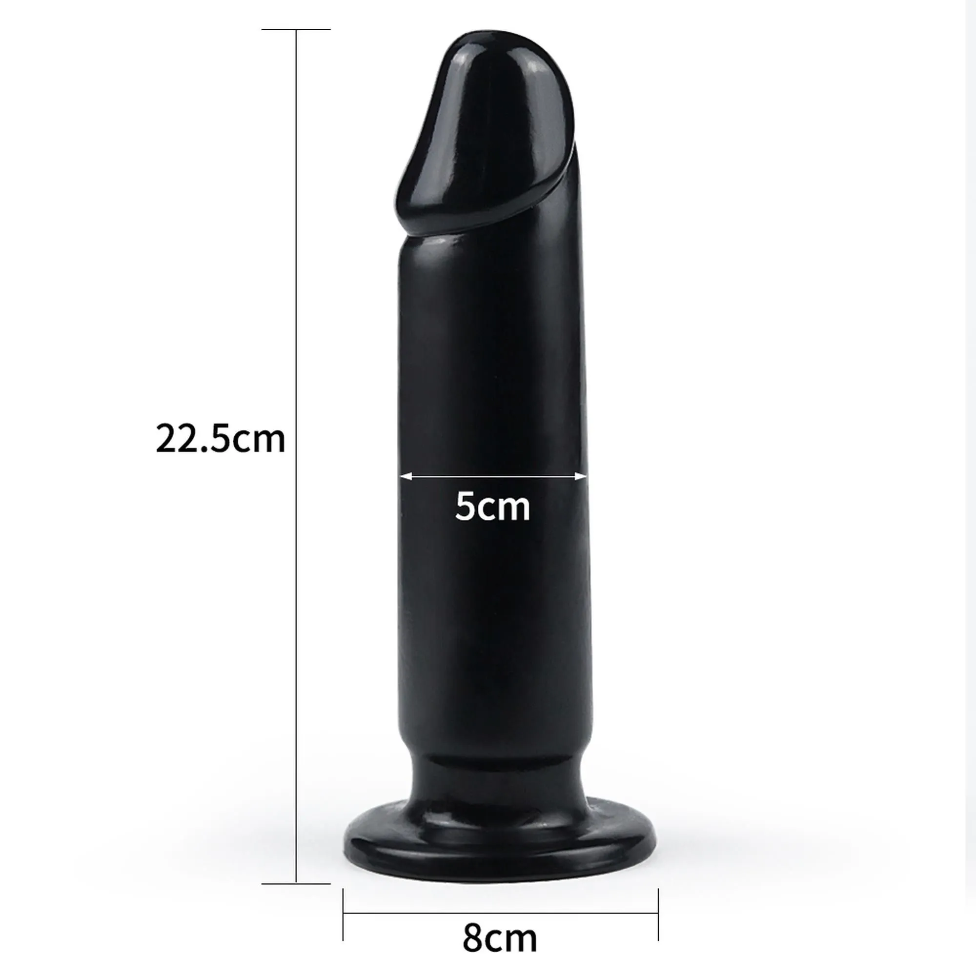 Велика анальна пробка LoveToy King-Sized, 23.5х5 см (чорний)