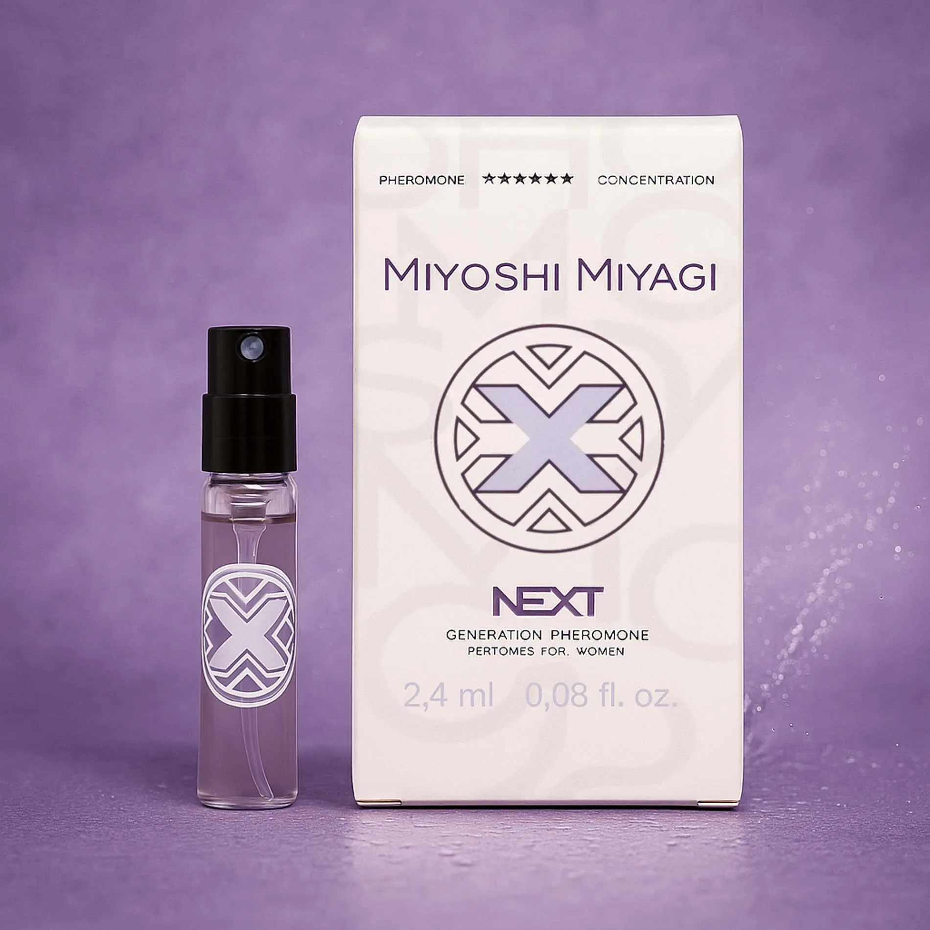 Miyoshi Miyagi Next - Perfumy damskie z feromonami, Róża, 2.4 ml