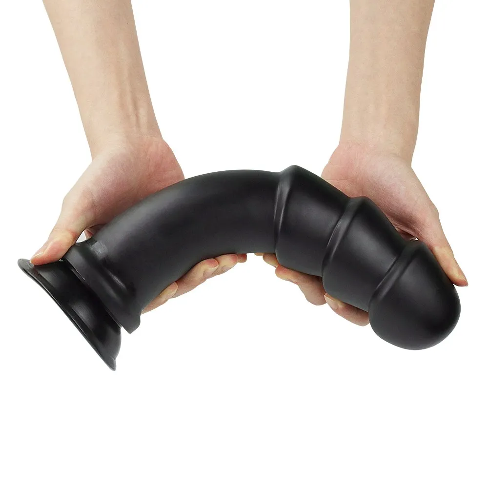 Фаллоимитатор King Sized Anal Ripples, 28.5 см (черный)