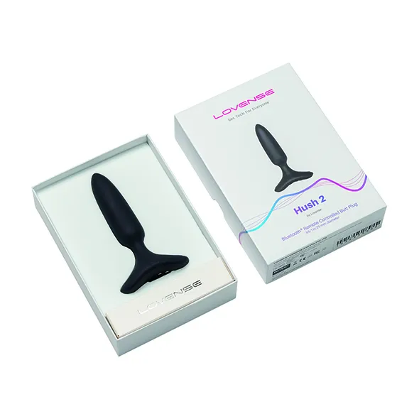 Анальна пробка Lovense Hush 2 XS, 12 см (чорний)