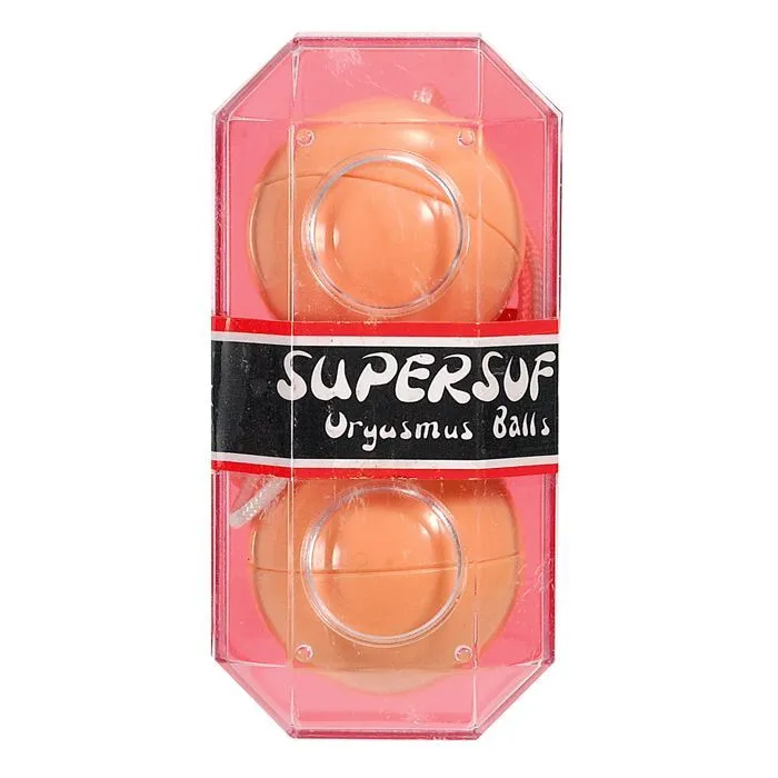 Вагінальні кульки SuperSoft Orgasmus Balls, 3,5 см (тілесний)