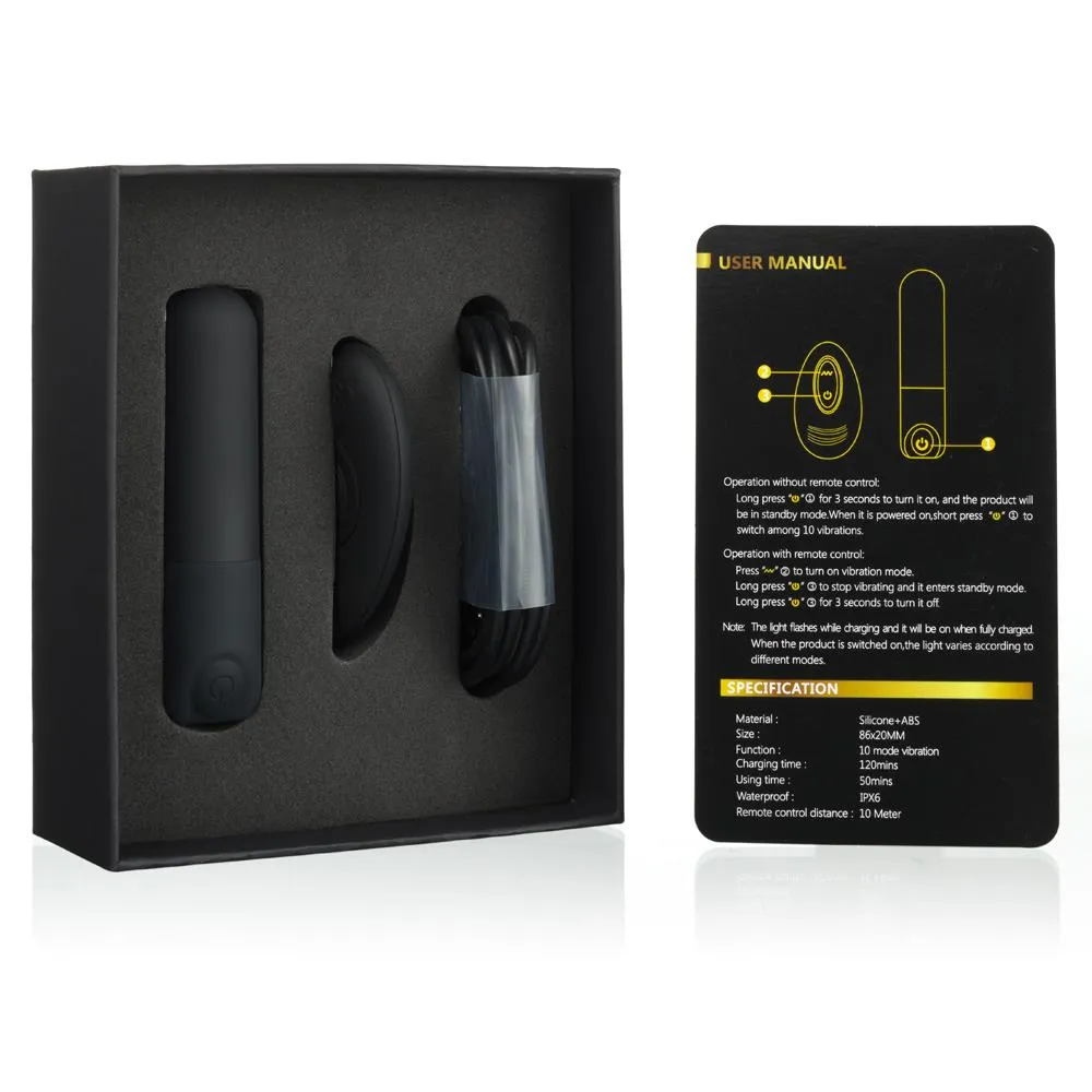 Міні-вібратор Inty Toys Pulse, 12 см (чорний)