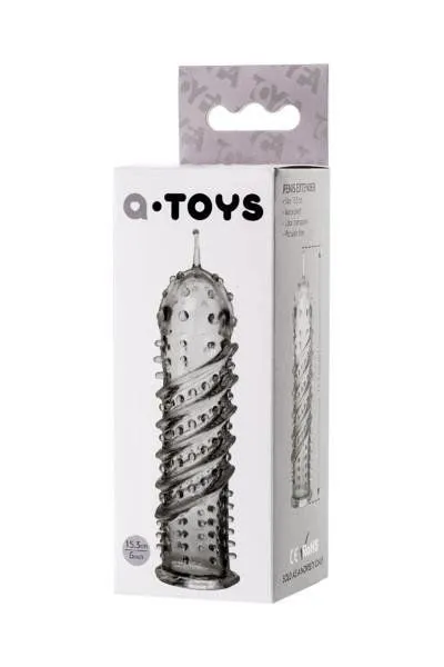 Насадка на пенис A-Toys, 15,3 см (прозрачный)