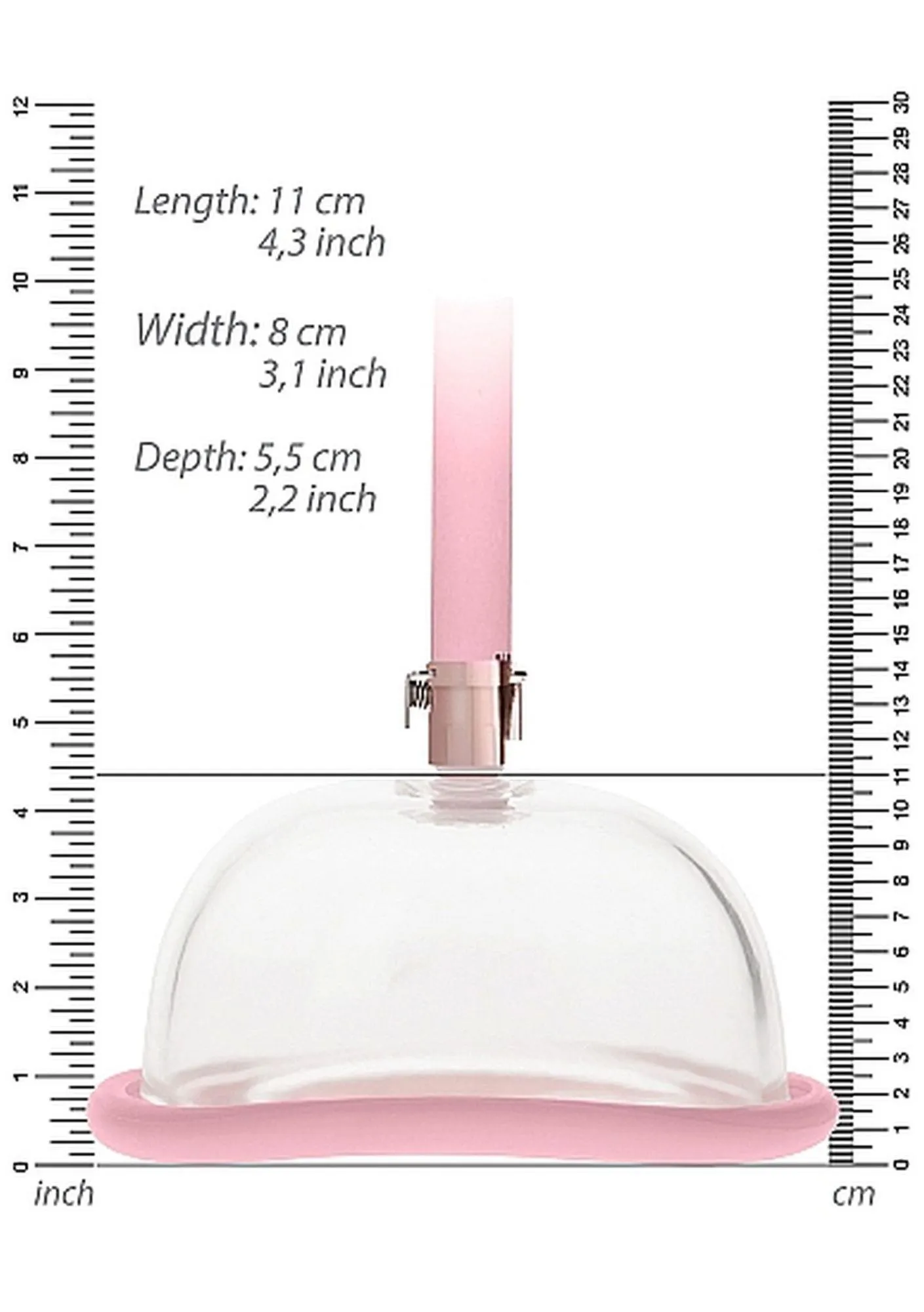 Pumped Pussy Pump - Pompa próżniowa, Różowy, 53 cm