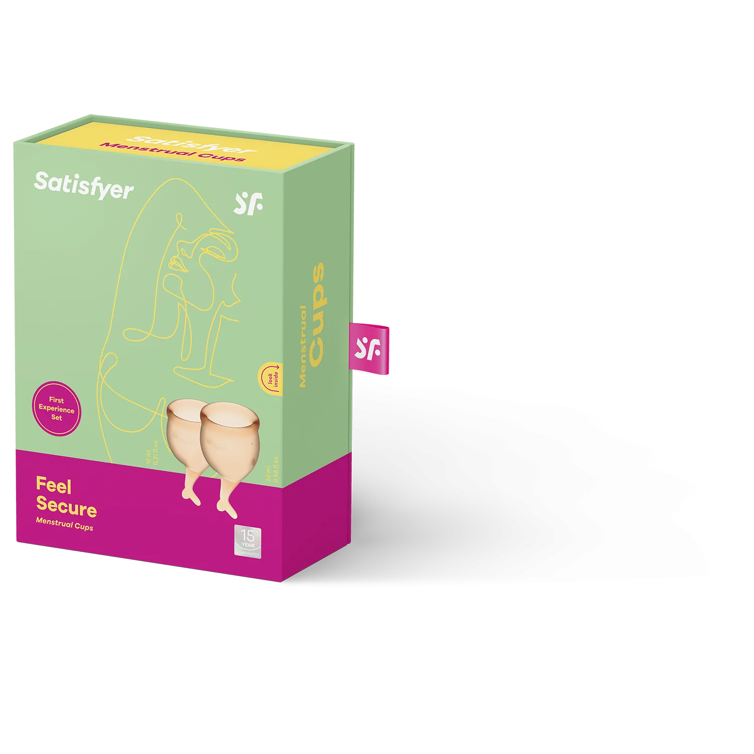Менструальные чаши Satisfyer Feel Secure, 2 шт (оранжевый)