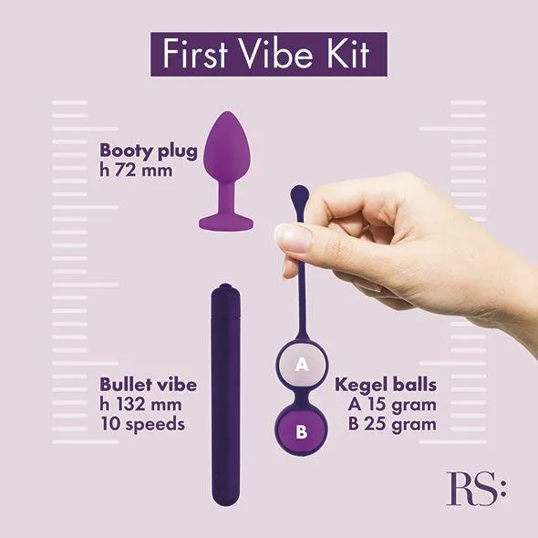 Набор секс-игрушек Rianne S Essentials First Vibe Kit, 3 шт (фиолетовый)