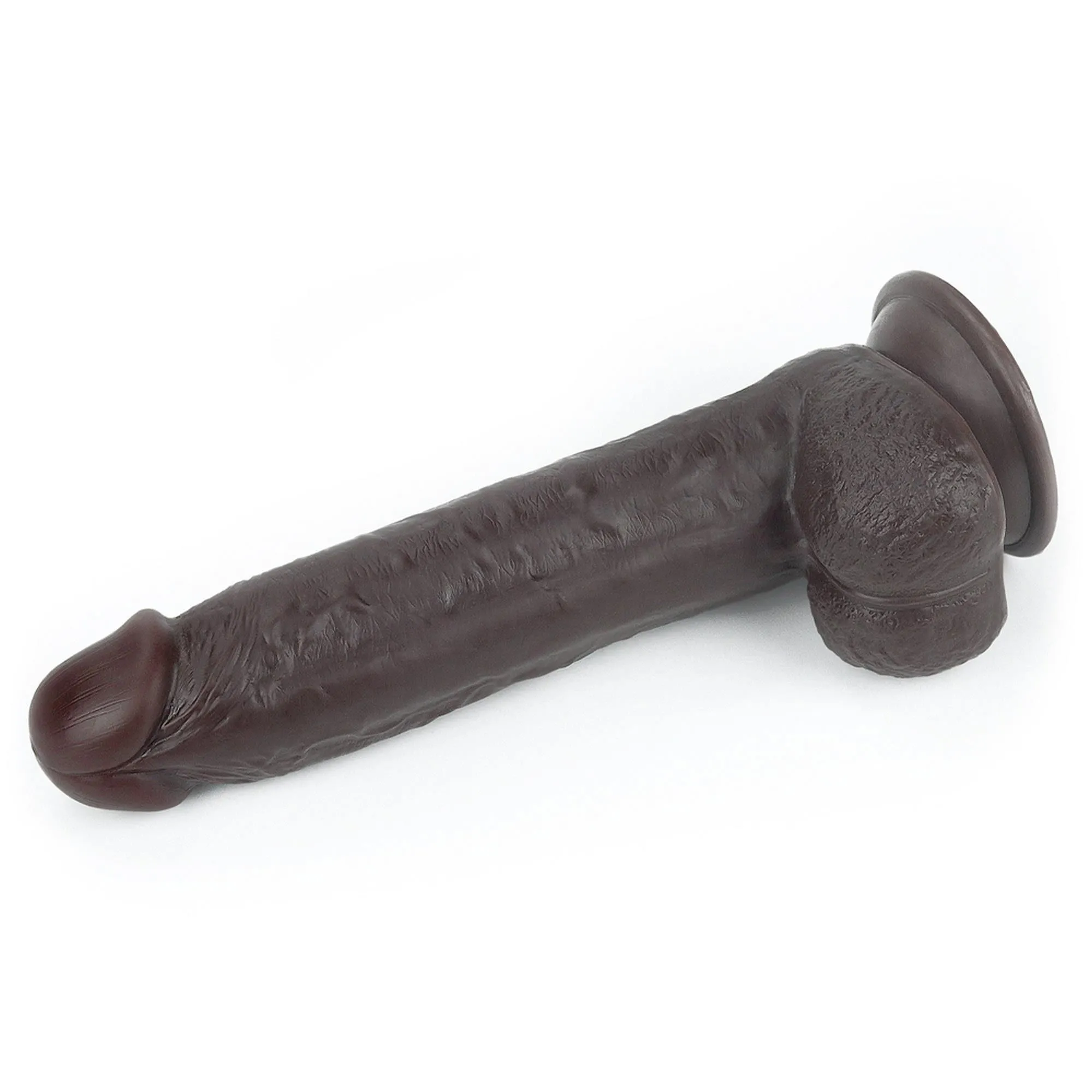 Фалоімітатор LoveToy Sliding Skin, 24 см (коричневий)