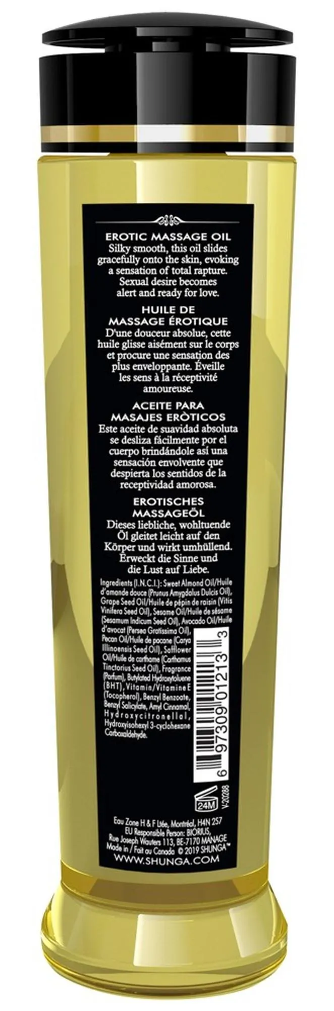 Shunga Serenity Monoi - Olejek do masażu, Przezroczysty, Kwiatowy, 240 ml