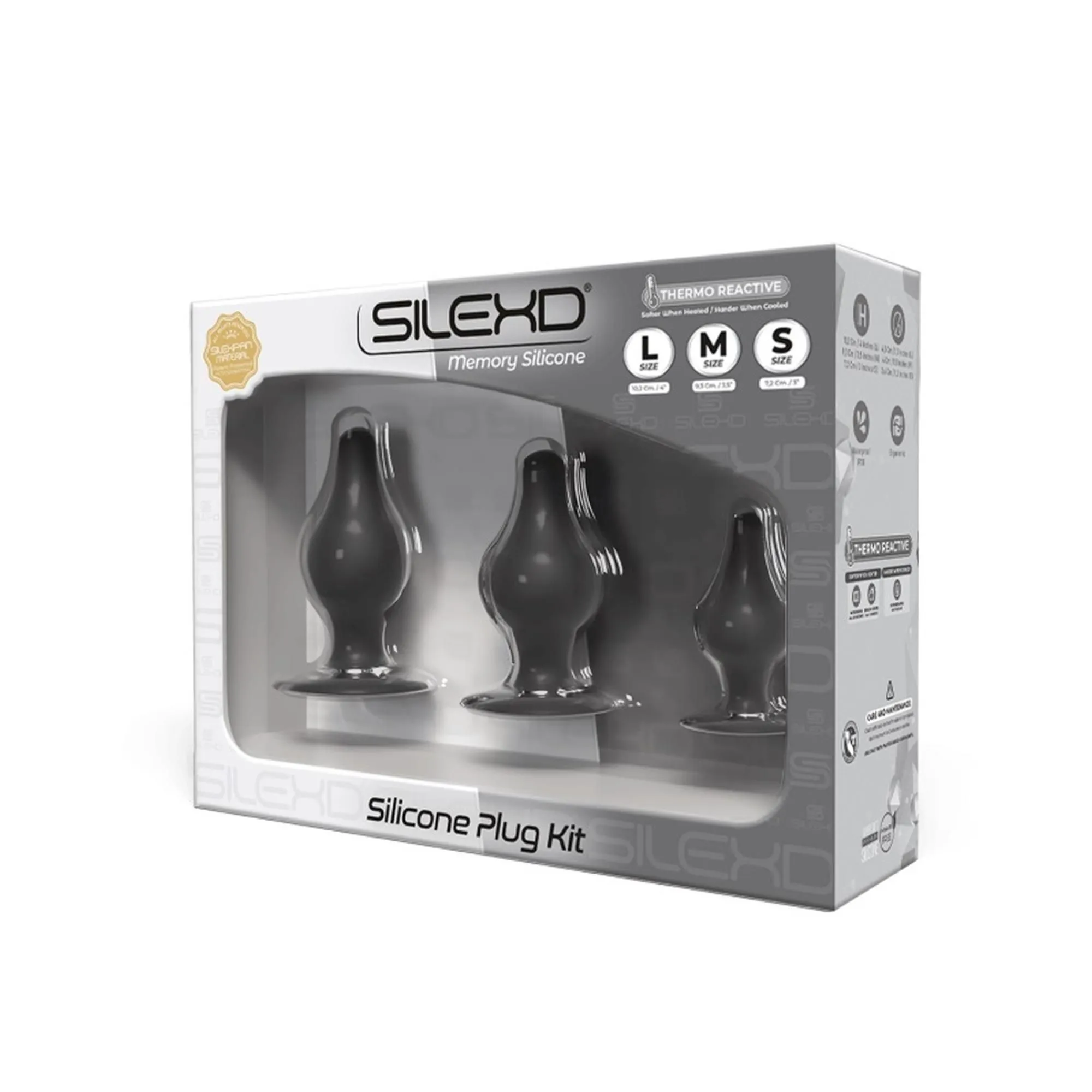 Набір анальних пробок Orion SilexD Silicone Plug Kit, 3 шт