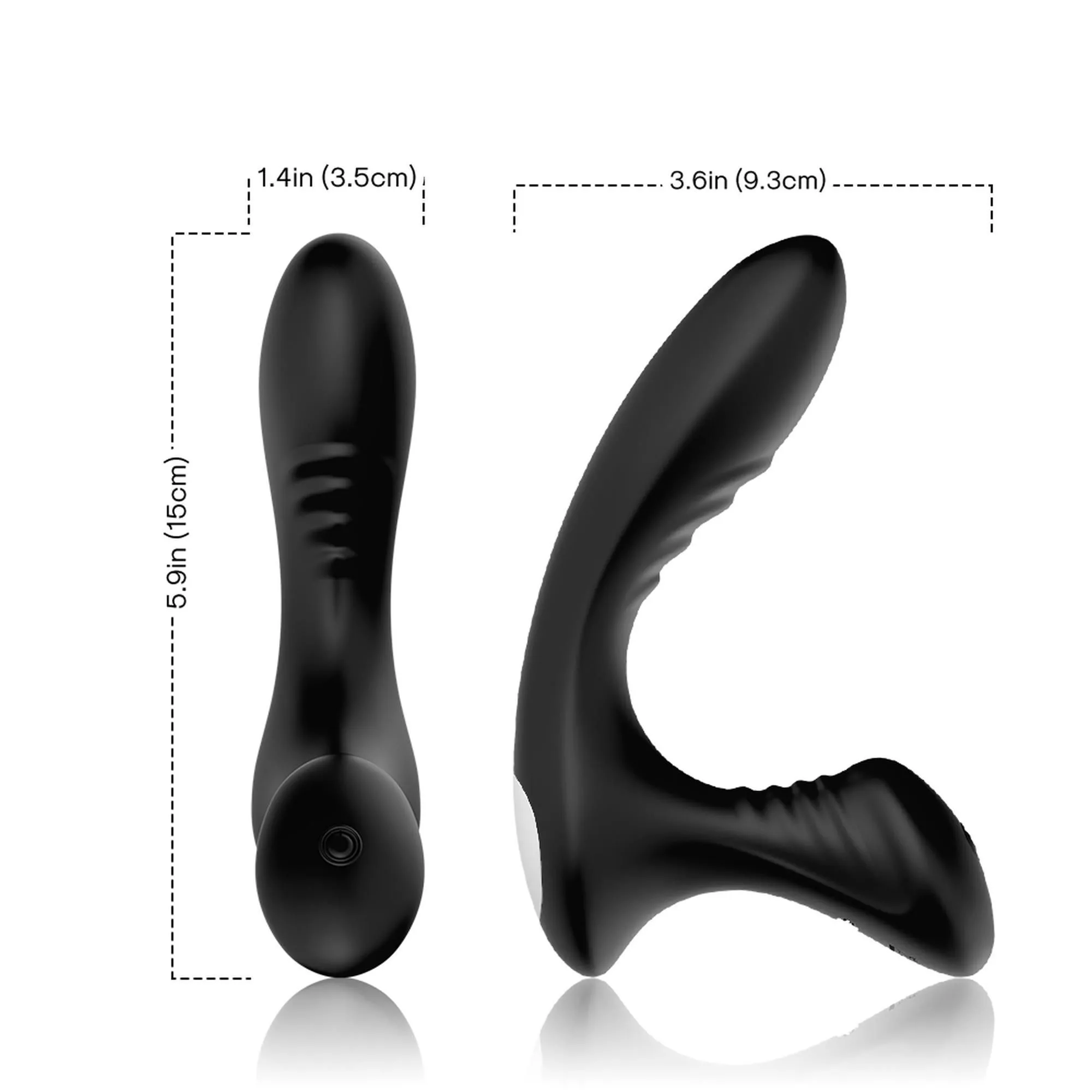 B - Series Joy Storm - Stymulator prostaty, Czarny, 15 cm