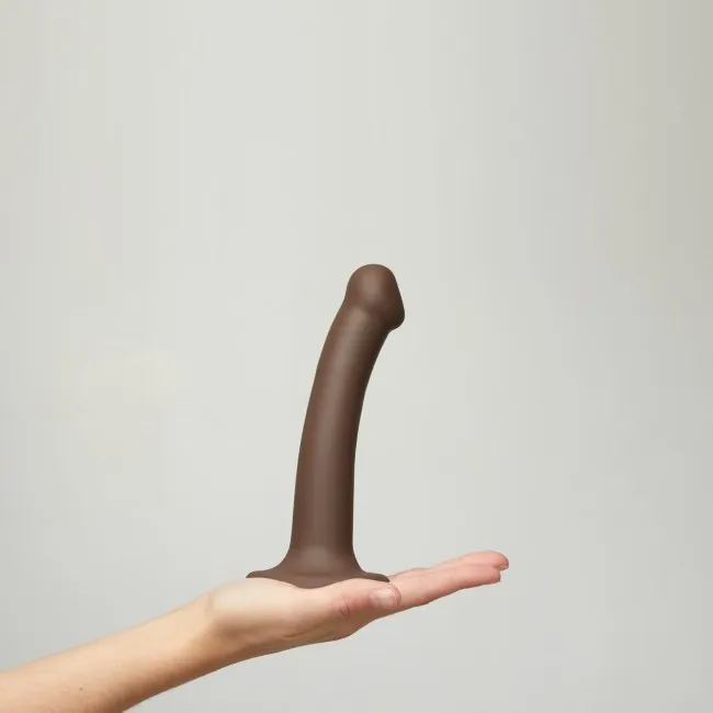 Strap-on-me Bendable Double Density - Dildo, Czarny, 18 cm, M