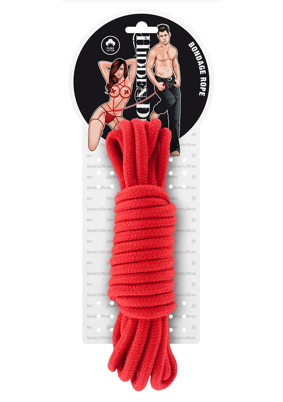 Hidden Desire Bondage Rope - Lina, Czerwony