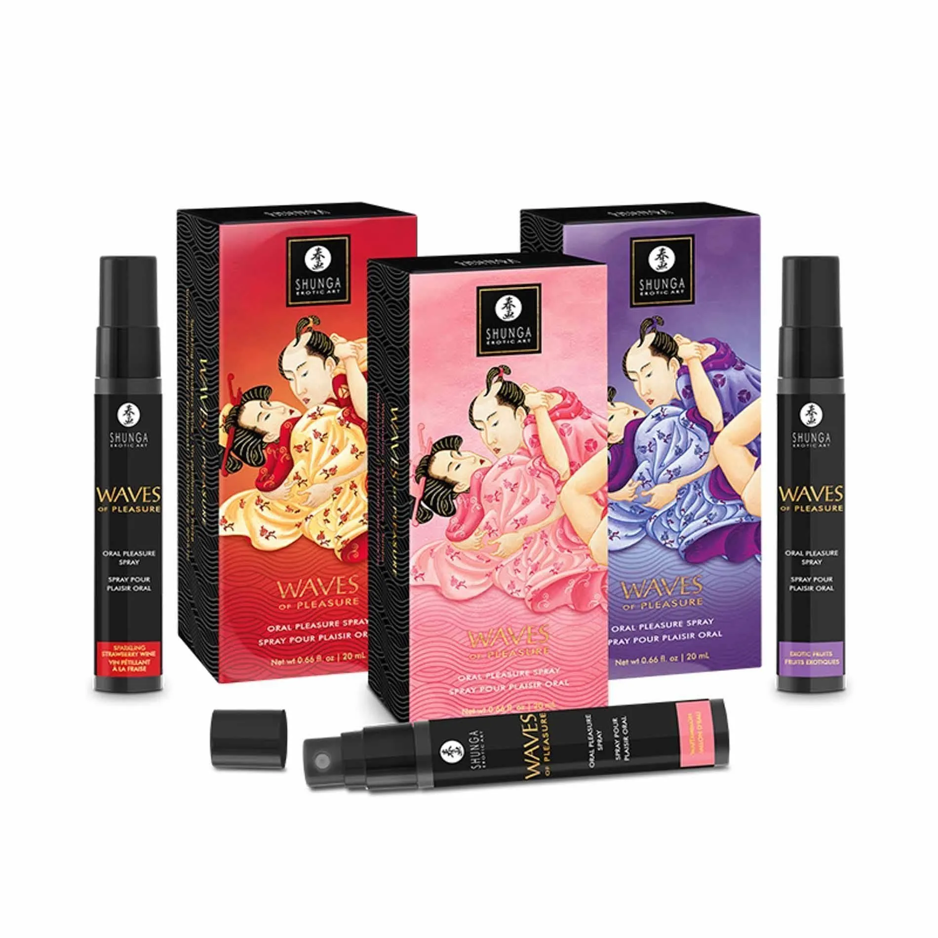 Shunga Waves Pleasure Exotic Fruits - Spray, Egzotyczny, 20 ml